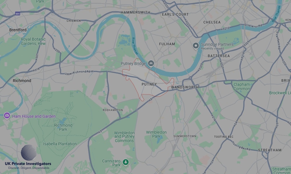 UK Private Investigators - Areas our detectives operate in Putney