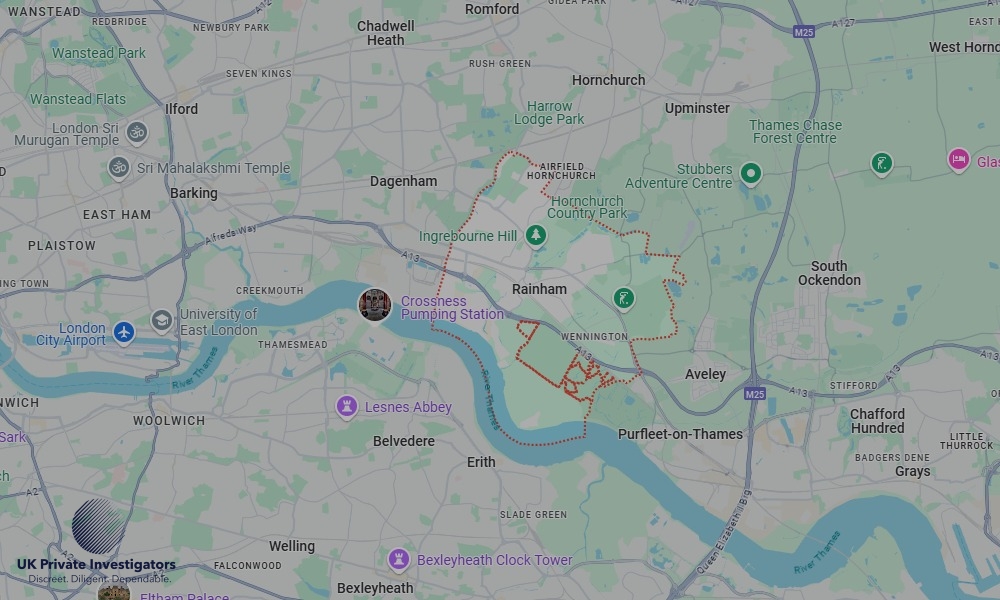 UK Private Investigators - Areas our detectives operate in Rainham