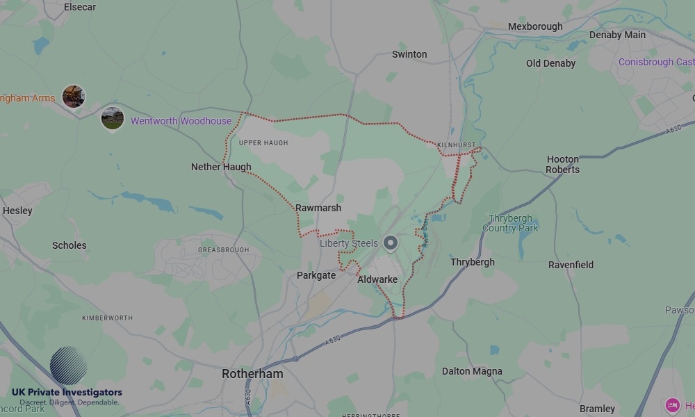 UK Private Investigators - Areas our detectives operate in Rawmarsh