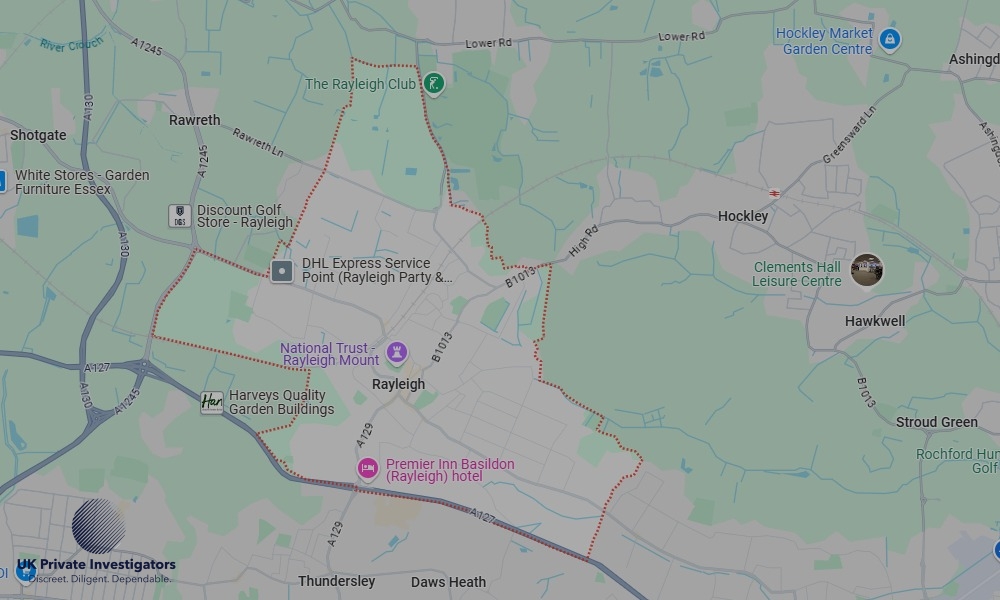 UK Private Investigators - Areas our detectives operate in LoRayleighndon