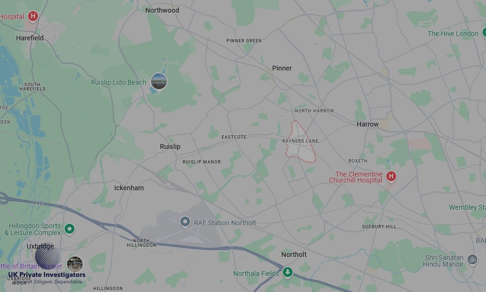 UK Private Investigators - Areas our detectives operate in Rayners Lane