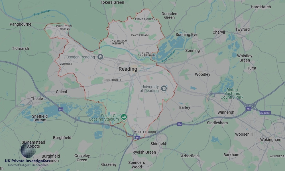 UK Private Investigators - Areas our detectives operate in LoReadingndon