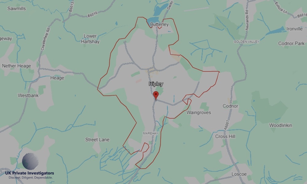 UK Private Investigators - Areas our detectives operate in Ripley