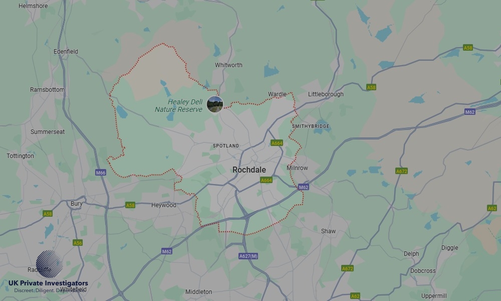 UK Private Investigators - Areas our detectives operate in LoRochdalendon
