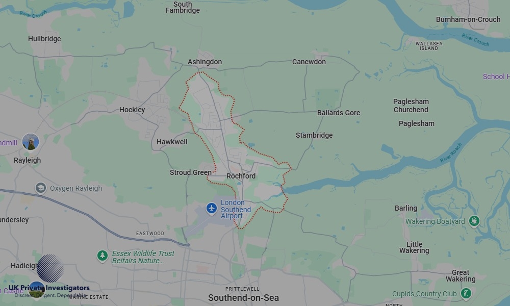 UK Private Investigators - Areas our detectives operate in Rochford