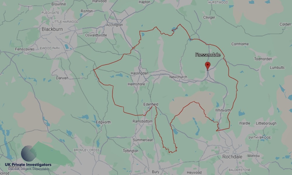 UK Private Investigators - Areas our detectives operate in Rossendale