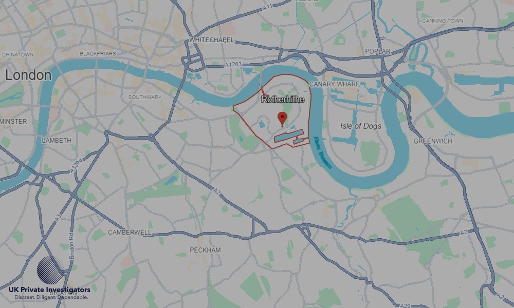 UK Private Investigators - Areas our detectives operate in Rotherhithe