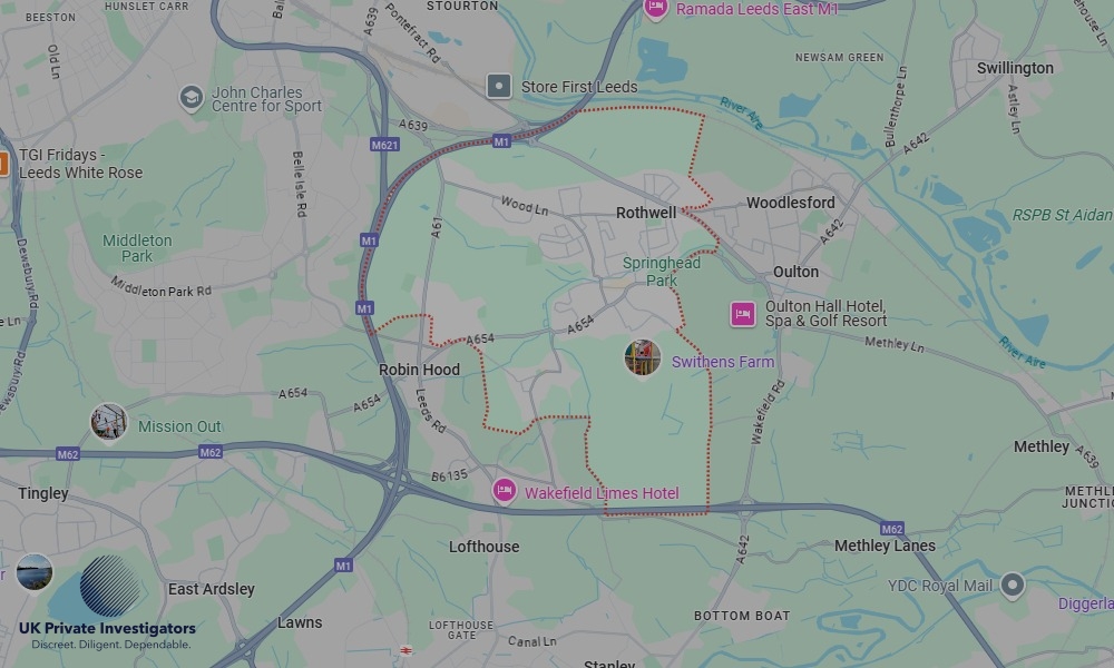 UK Private Investigators - Areas our detectives operate in Rothwell