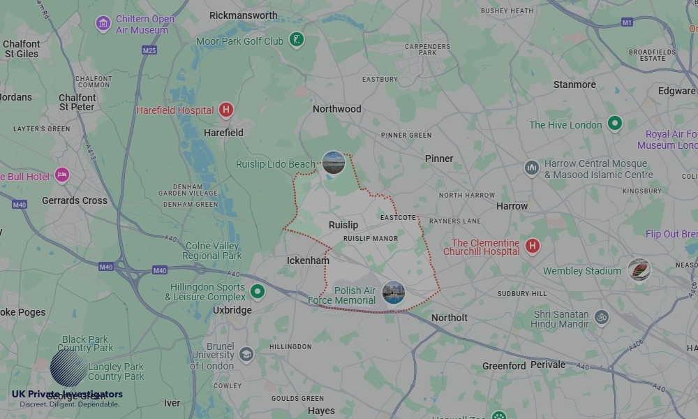 UK Private Investigators - Areas our detectives operate in Ruislip