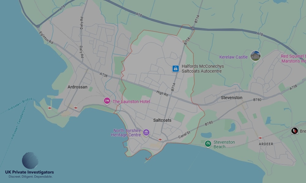 UK Private Investigators - Areas our detectives operate in Saltcoats