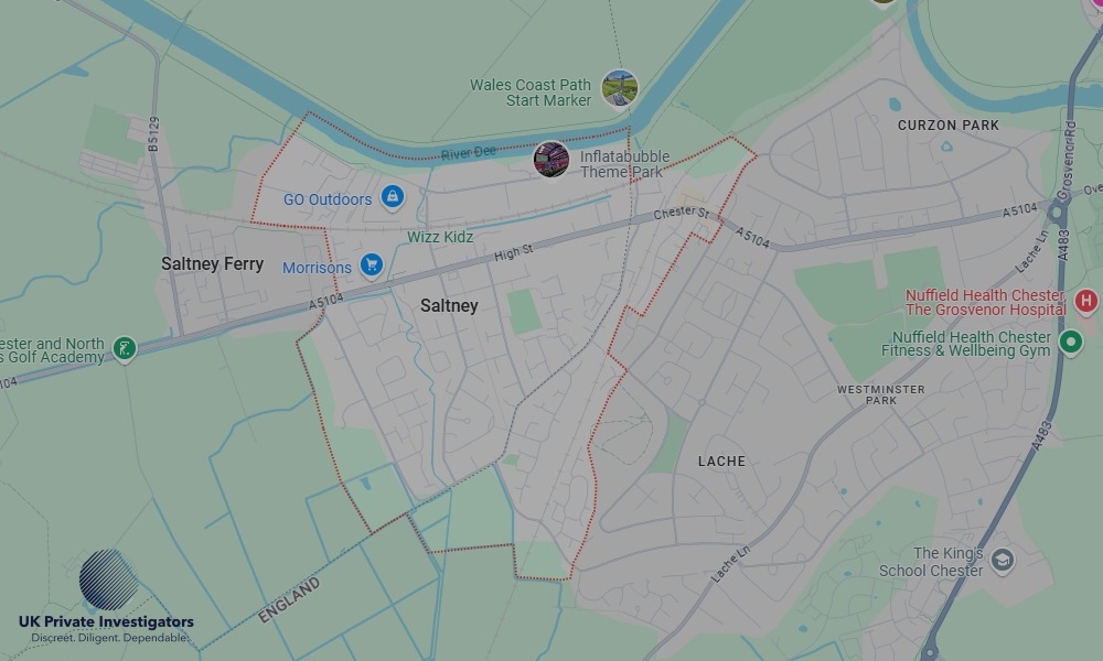 UK Private Investigators - Areas our detectives operate in Saltney