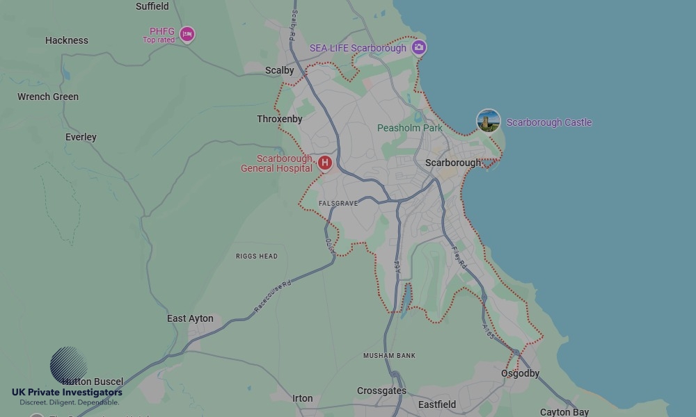 UK Private Investigators - Areas our detectives operate in LoScarboroughndon