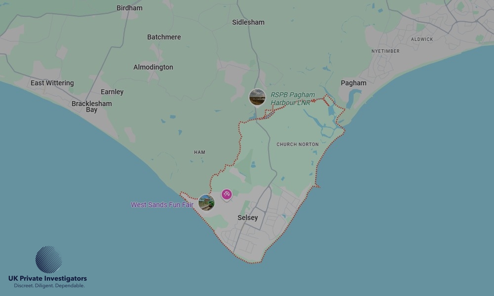 UK Private Investigators - Areas our detectives operate in Selsey