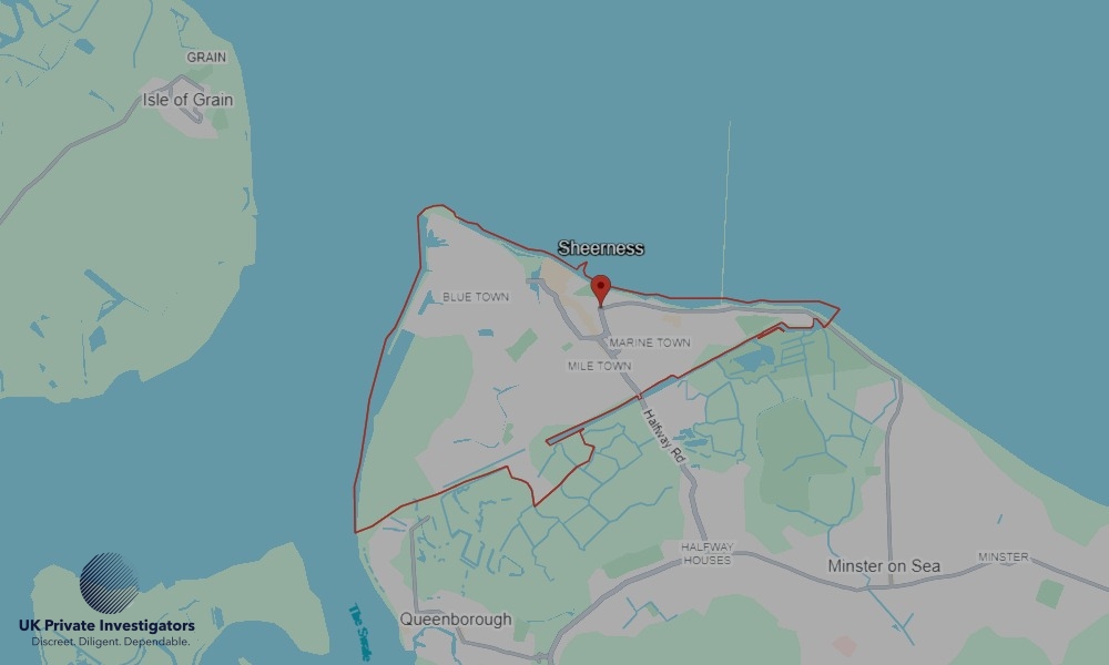 UK Private Investigators - Areas our detectives operate in Sheerness