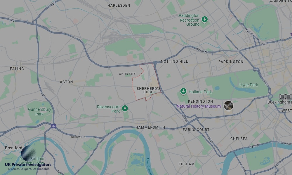 UK Private Investigators - Areas our detectives operate in Shepherd's Bush