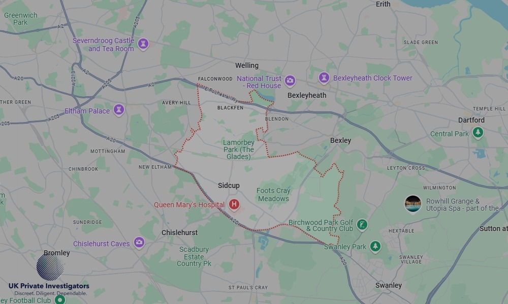 UK Private Investigators - Areas our detectives operate in Sidcup