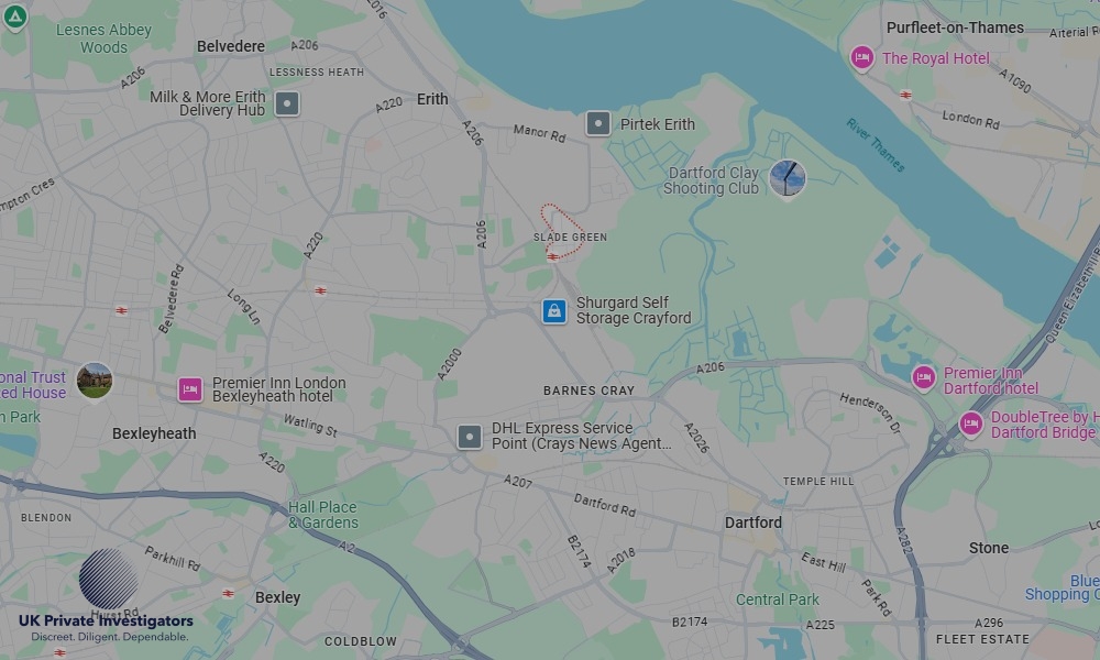 UK Private Investigators - Areas our detectives operate in Slade Green