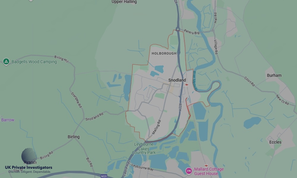 UK Private Investigators - Areas our detectives operate in Snodland