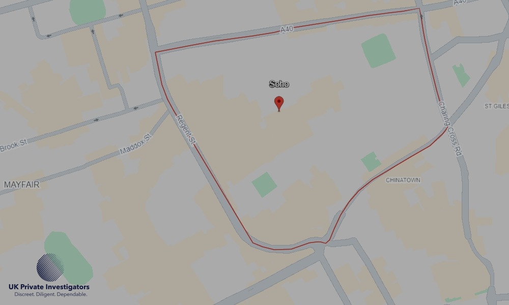 UK Private Investigators - Areas our detectives operate in Soho