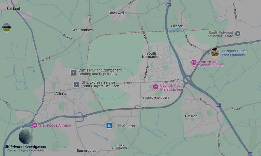 UK Private Investigators - Areas our detectives operate in South Normanton