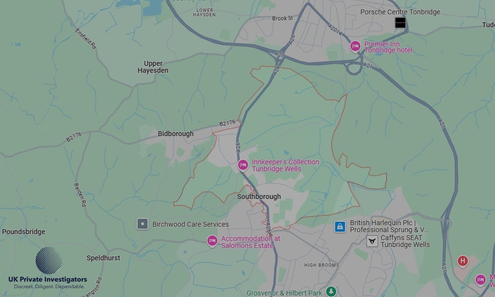 UK Private Investigators - Areas our detectives operate in Southborough