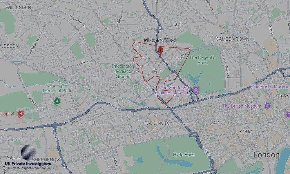 UK Private Investigators - Areas our detectives operate in St Johns Wood