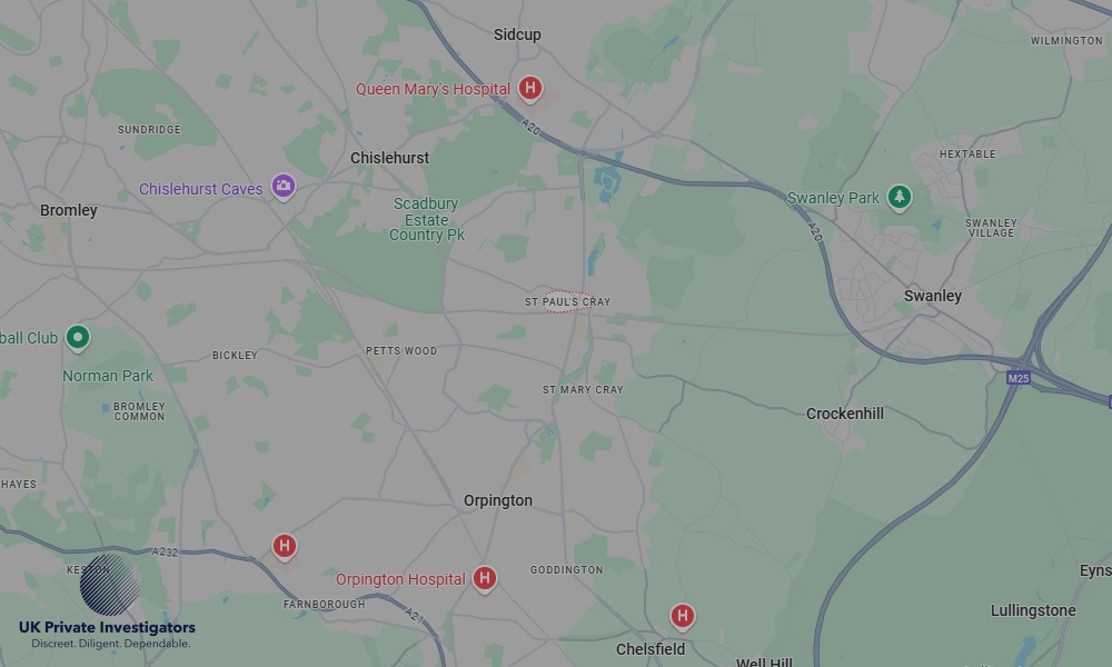 UK Private Investigators - Areas our detectives operate in St Pauls Cray