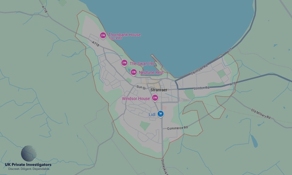 UK Private Investigators - Areas our detectives operate in Stranraer