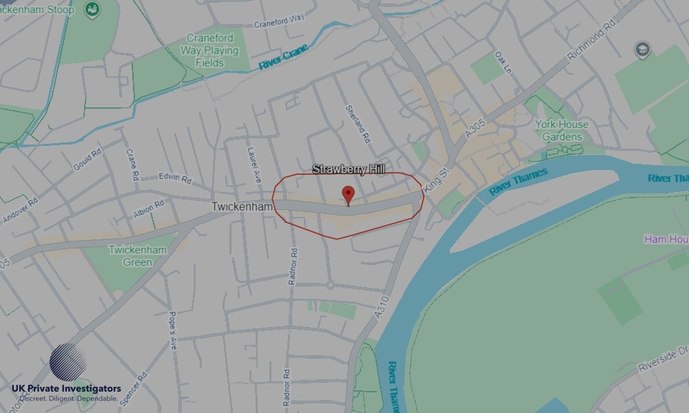 UK Private Investigators - Areas our detectives operate in Strawberry Hill