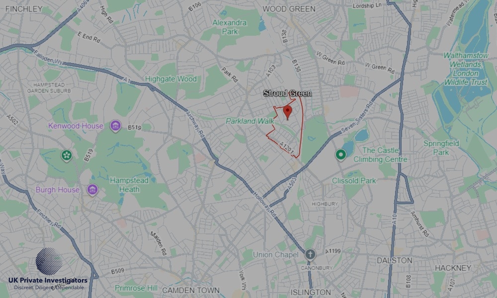 UK Private Investigators - Areas our detectives operate in Stroud Green
