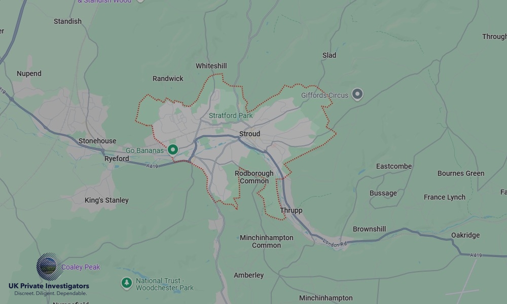 UK Private Investigators - Areas our detectives operate in LoStroudndon
