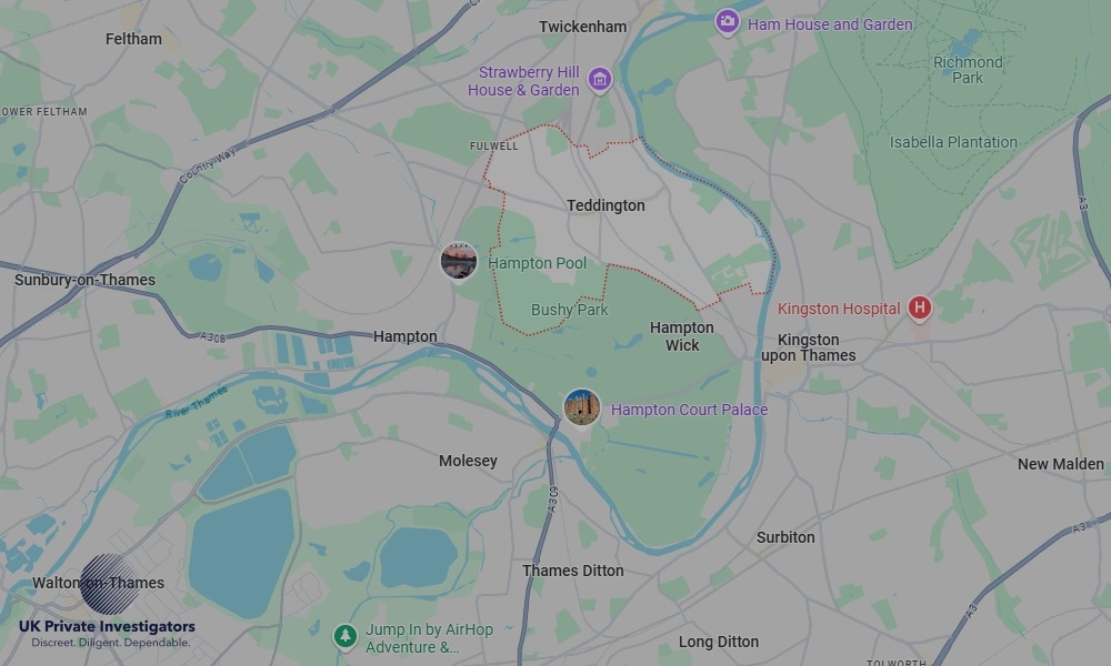 UK Private Investigators - Areas our detectives operate in Teddington