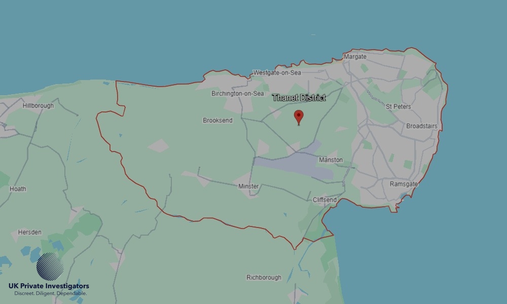 UK Private Investigators - Areas our detectives operate in Thanet