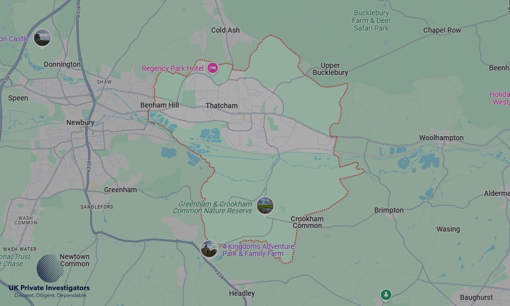 UK Private Investigators - Areas our detectives operate in Thatcham