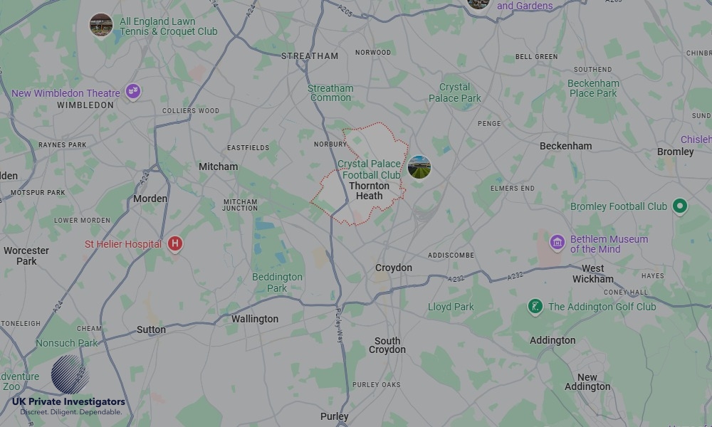 UK Private Investigators - Areas our detectives operate in Thornton Heath