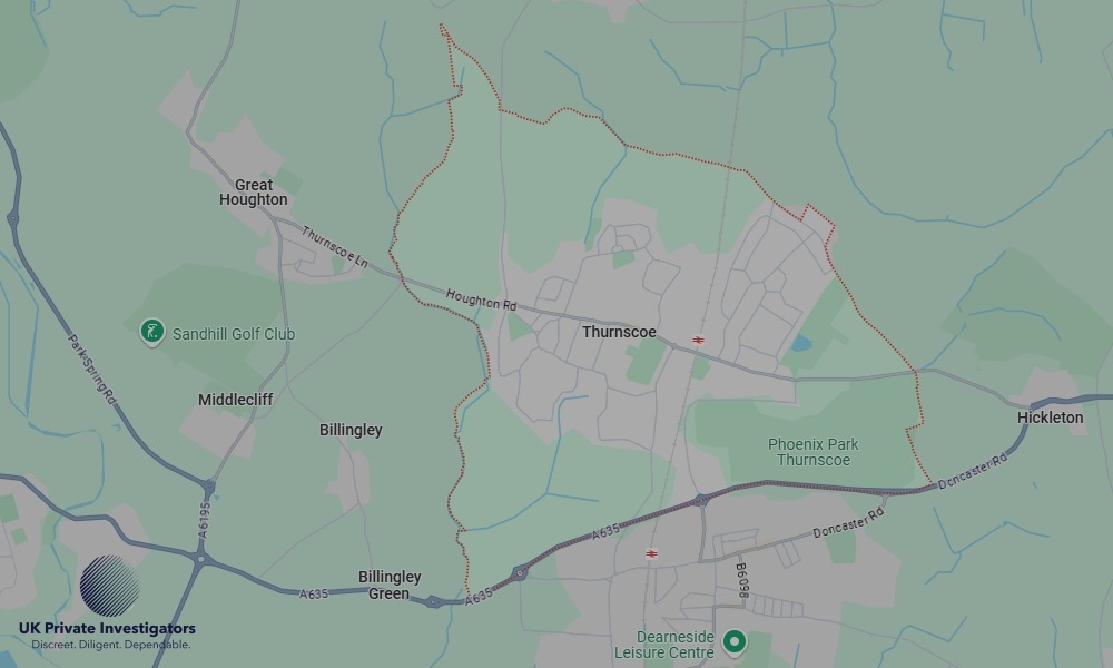 UK Private Investigators - Areas our detectives operate in Thurnscoe