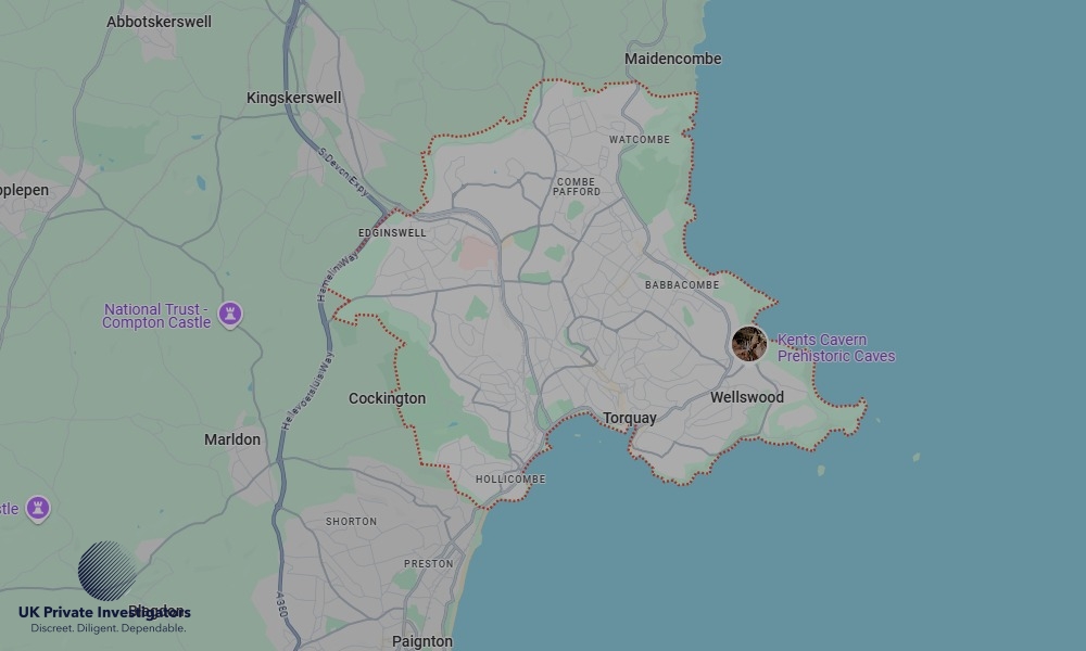 UK Private Investigators - Areas our detectives operate in LoTorquayndon