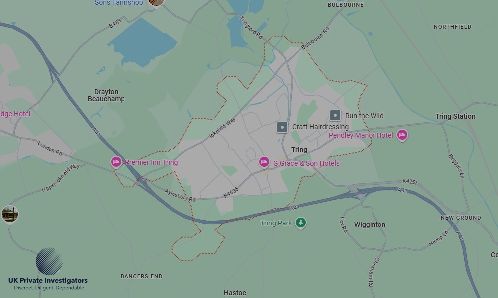 UK Private Investigators - Areas our detectives operate in Tring