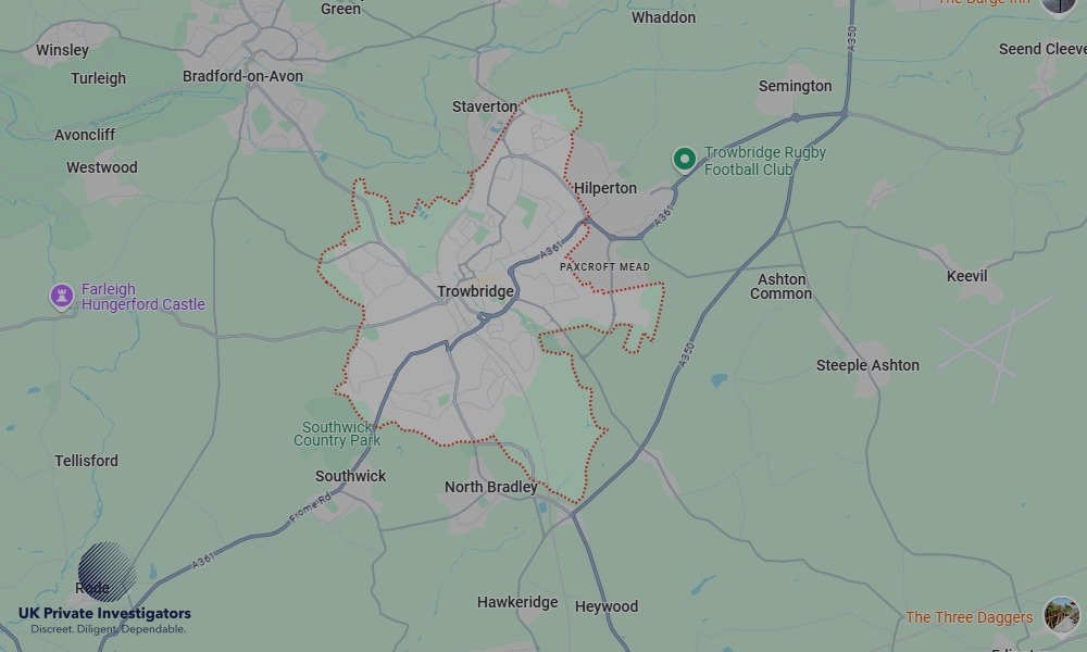 UK Private Investigators - Areas our detectives operate in LoTrowbridgendon