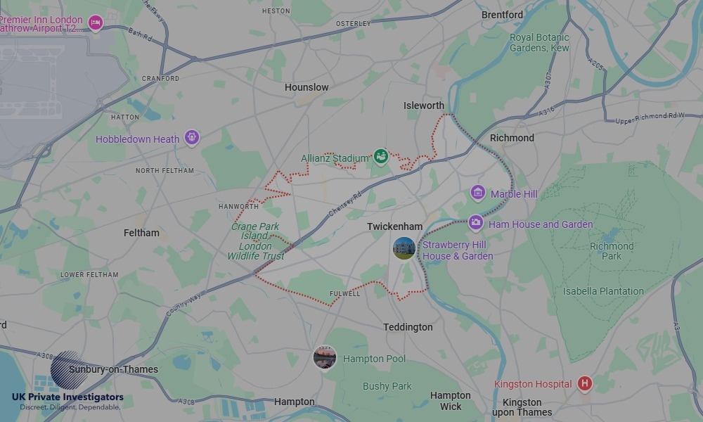 UK Private Investigators - Areas our detectives operate in Twickenham