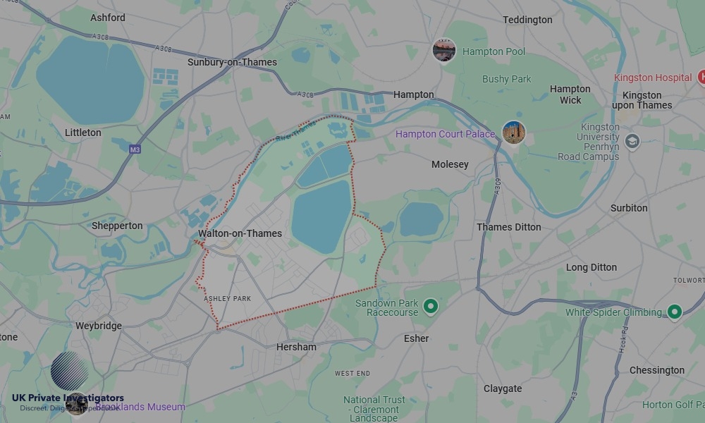 UK Private Investigators - Areas our detectives operate in LoWalton-on-Thamesndon