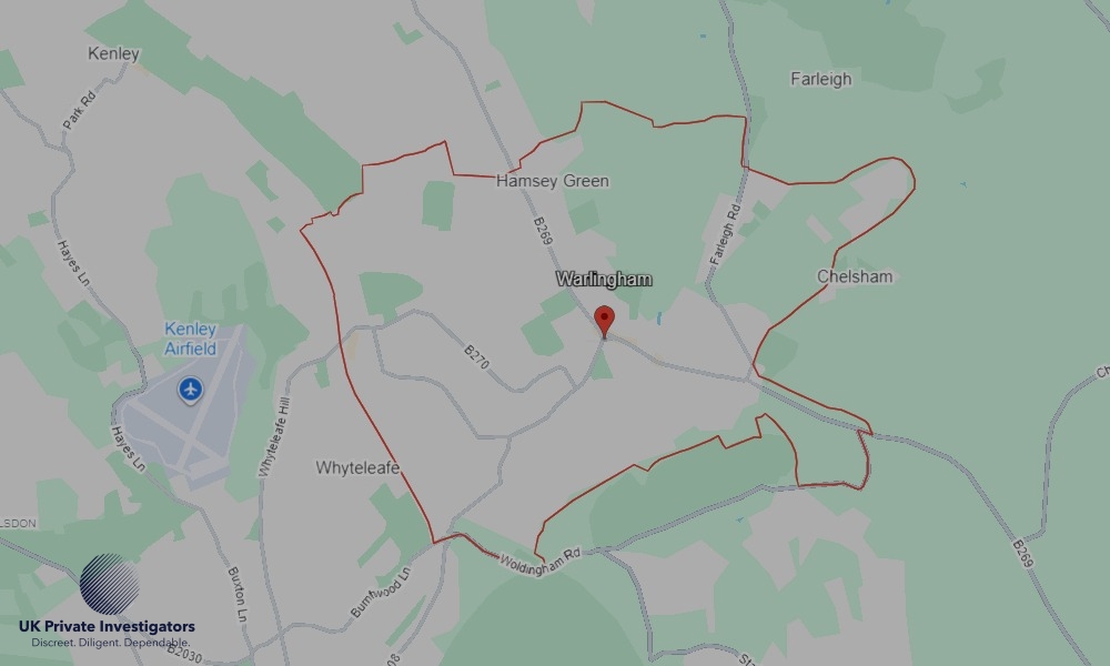 UK Private Investigators - Areas our detectives operate in Warlingham