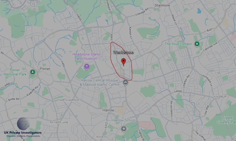 UK Private Investigators - Areas our detectives operate in Wealdstone
