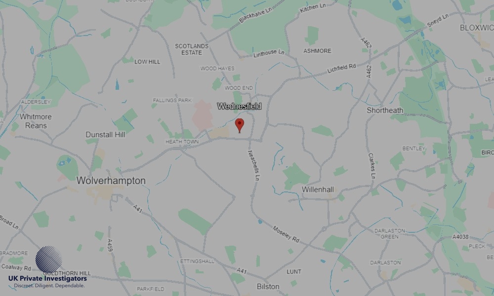 UK Private Investigators - Areas our detectives operate in Wednesfield