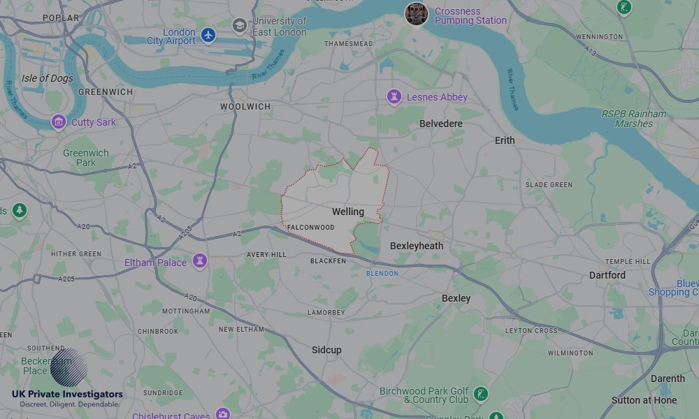 UK Private Investigators - Areas our detectives operate in Welling