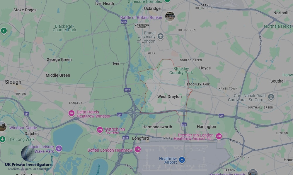 UK Private Investigators - Areas our detectives operate in West Drayton