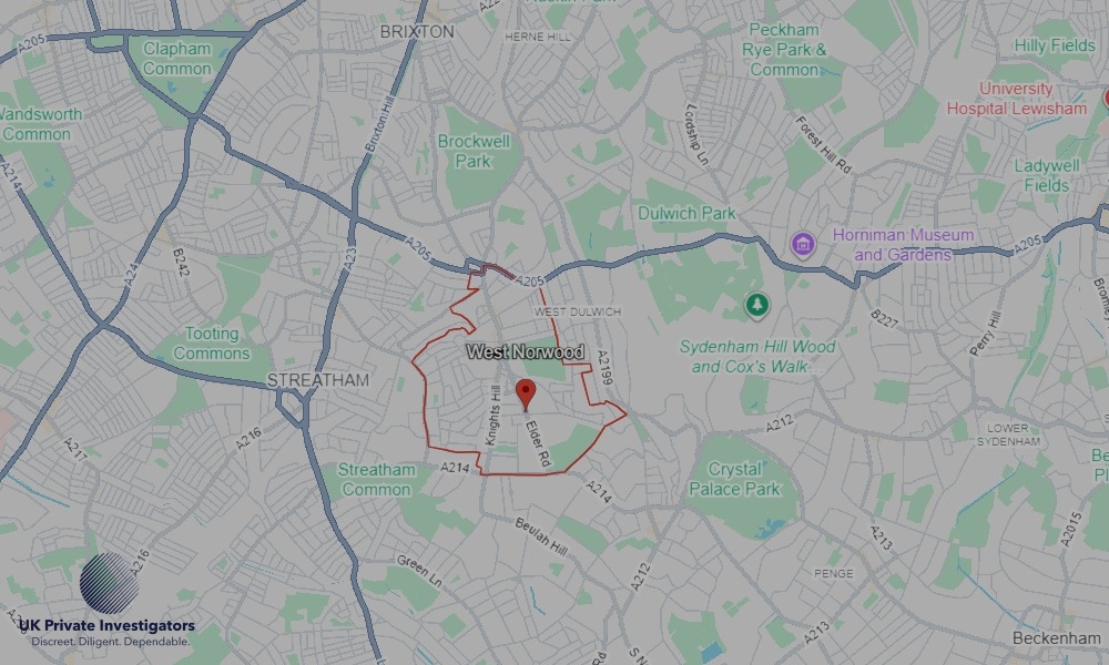 UK Private Investigators - Areas our detectives operate in West Norwood
