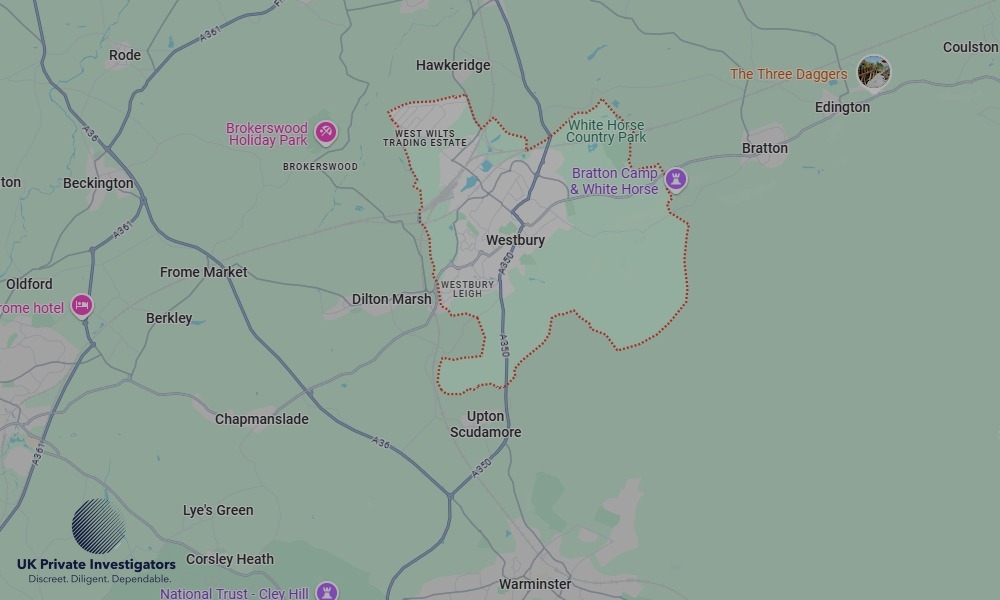 UK Private Investigators - Areas our detectives operate in Westbury
