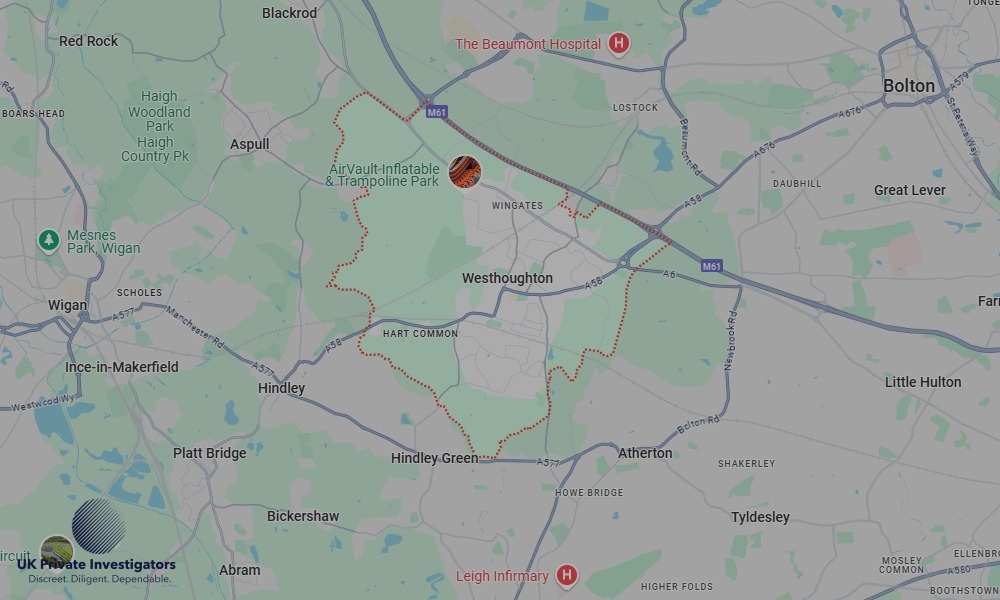 UK Private Investigators - Areas our detectives operate in Westhoughton