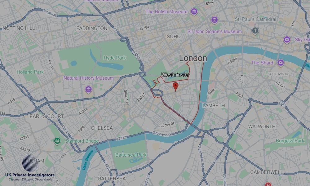 UK Private Investigators - Areas our detectives operate in Westminster